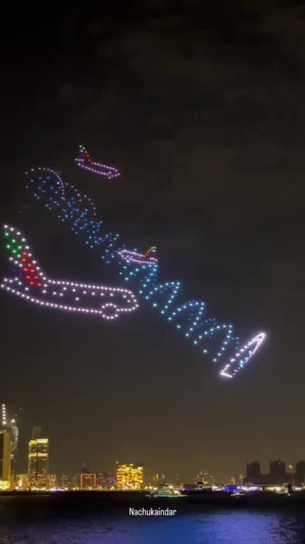 Drone show in Dubai